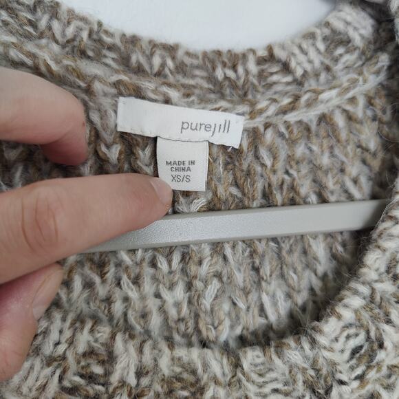 J. Jill Pure Jill Women's Sz XS/S Sleeveless Wool Mohair Sweater Chunky Boxy - Picture 3 of 6